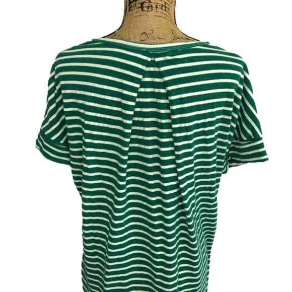 UMGEE Striped Lace Up Boho High Lo Top - Picture 7 of 9